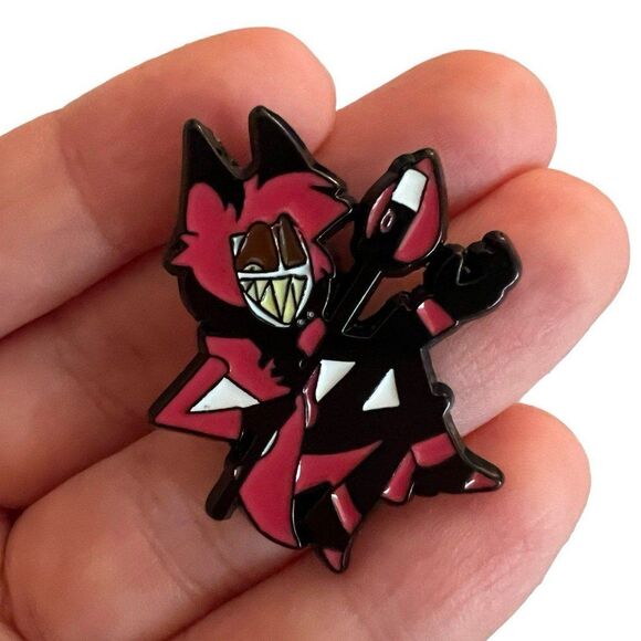 Hazbin Hotel Alastor Enamel Pin - Picture 8 of 8